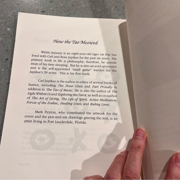 The Tao Of Meow Vintage 1990  Softcover Book By Waldo Japussy - Picture 9 of 16